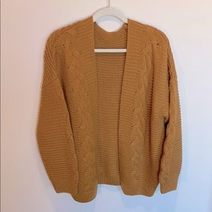 Chunky cable knit sweater